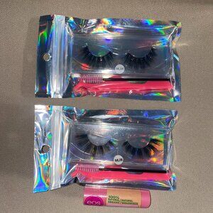 Beauty Bundle: 2 Pair of Lashes + Lipbalm